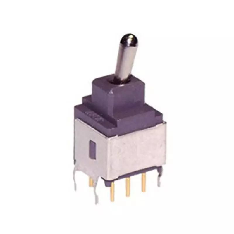 NKK SWITCHES A Series Non-Illuminated Toggle Switch 1 Pole Short Lever, A-27JB