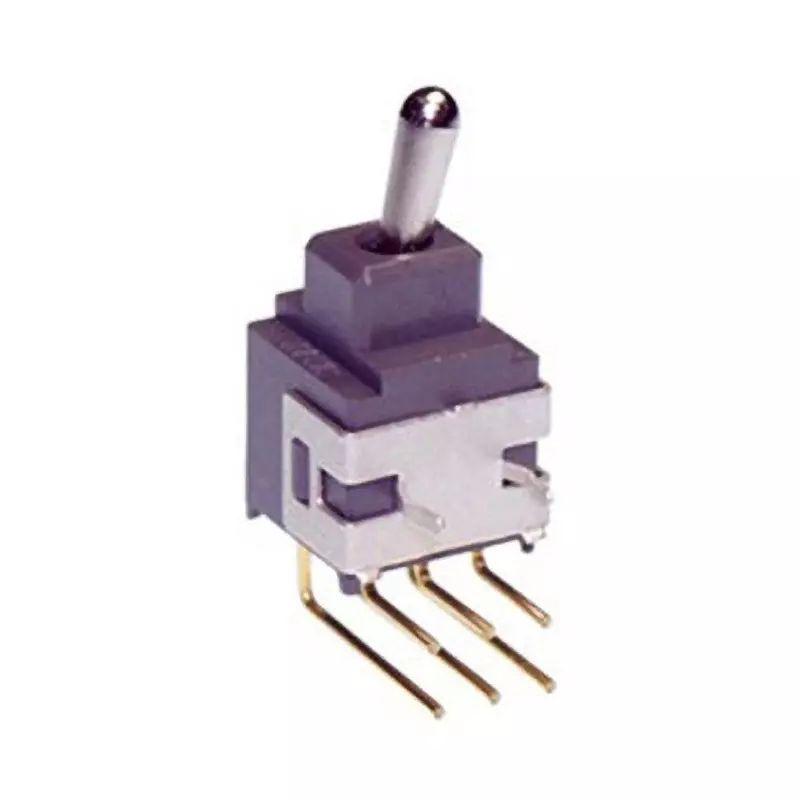 NKK SWITCHES A Series Non-Illuminated Toggle Switch 2 Pole Short Lever, A-2RJH