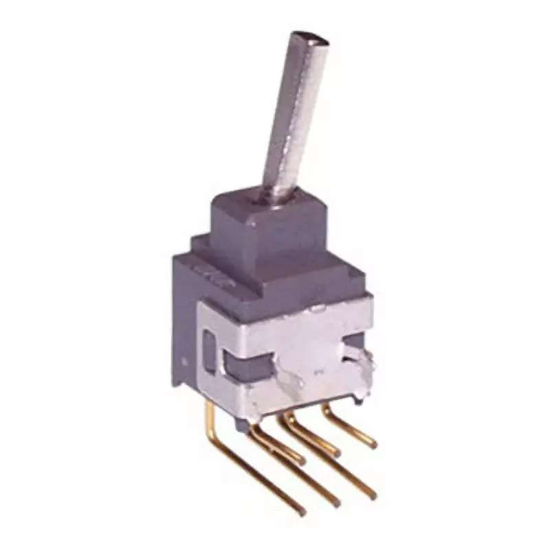 NKK SWITCHES A Series Non-Illuminated Toggle Switch 2 Pole Flat Lever, A-2SEH