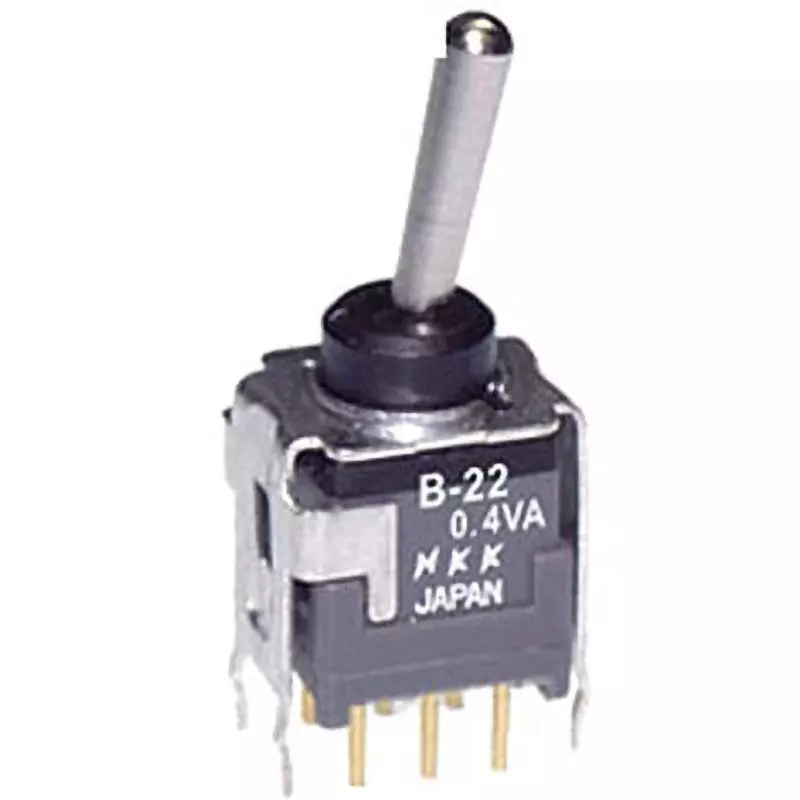 NKK SWITCHES Basic Type Toggle Switch 2 Pole, B-22AB