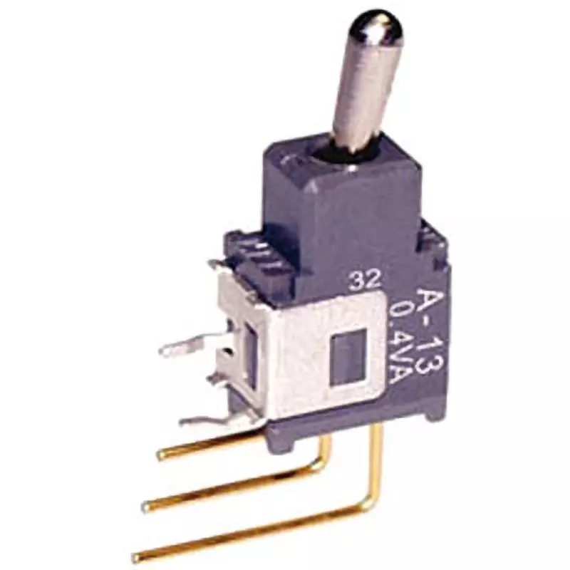 NKK SWITCHES Short Lever Type Toggle Switch 1 Pole Fully Washed, A-13JV