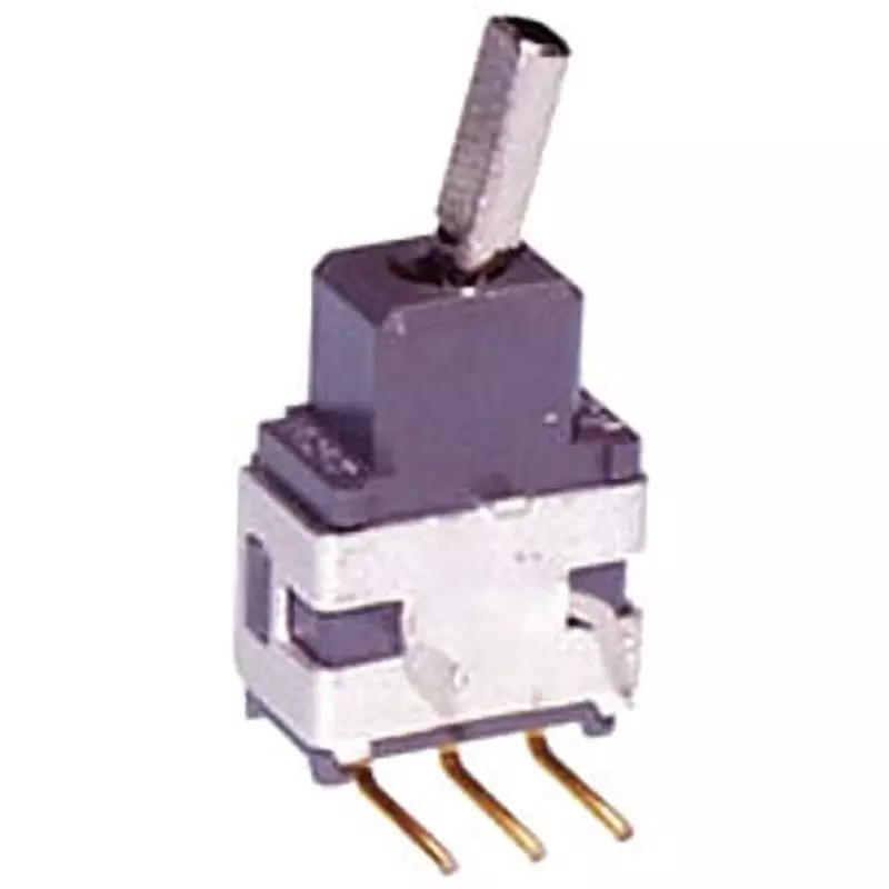 NKK SWITCHES Short Straight Flat Lever Type Toggle Switch 1 Pole Fully Washed, A-12HH