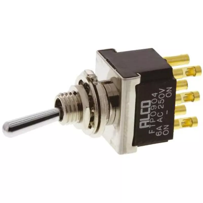 TE CONNECTIVITY Toggle Lever Switch, FTR0904 (Pack of 100)