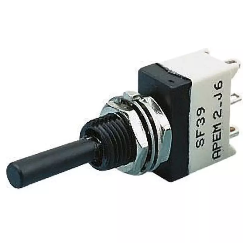APEM Toggle Switch Solder Terminal 10 mΩ Contact Resistance, SF36S011100