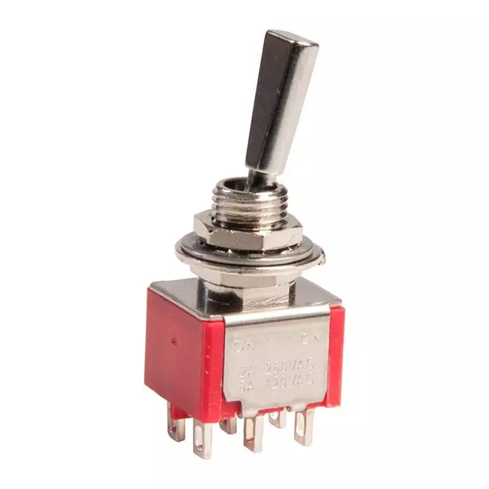 MULTICOMP PRO Toggle Switches SWITCH, TOGGLE, DPDT, 5A, 250V, SPC21299