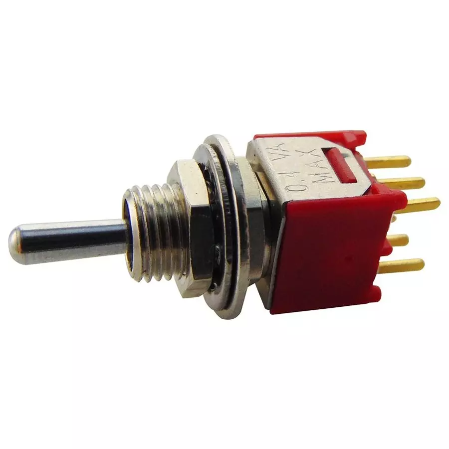 MULTICOMP PRO Toggle Switches SWITCH, DPDT, 0.1A, 20V, SOLDER, 2MD6T1B5M2RE