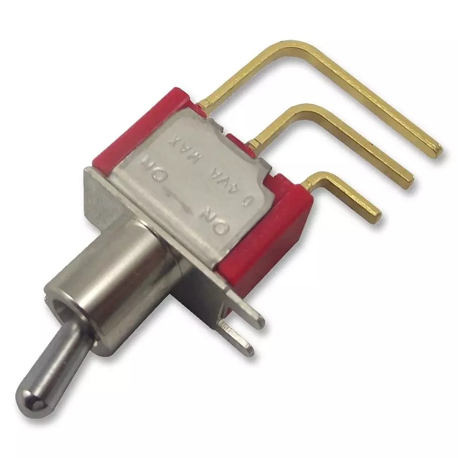 MULTICOMP PRO Toggle Switches SWITCH, PCB, SPDT, HORIZ, 1MS1T2B4M7RE