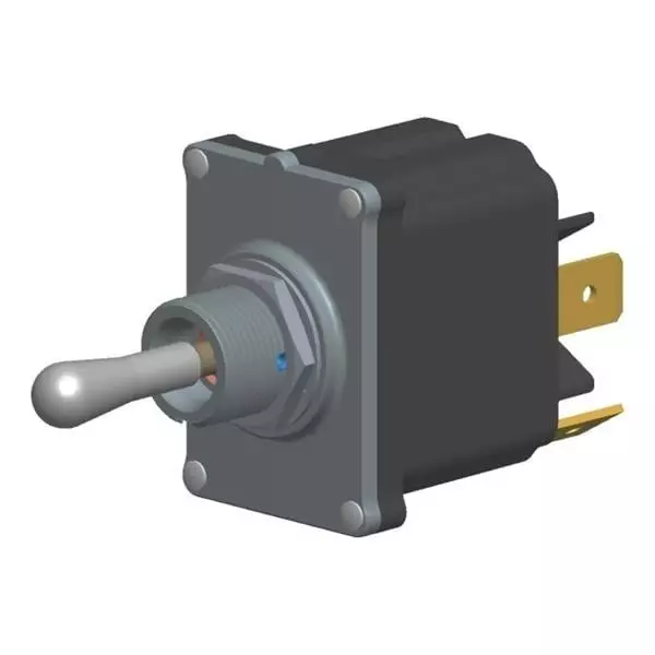 CARLING TECHNOLOGIES Toggle Switch Non-Illuminated Quick Connect Termination 16 Amp Toggle Actuator 12 V DC, 24 V DC, STB1E1-53