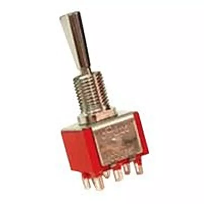 E-SWITCH TOGGLE SWITCH, SPDT, 5A, 120VAC, 28VDC, 100SP1T2B4M6QE.