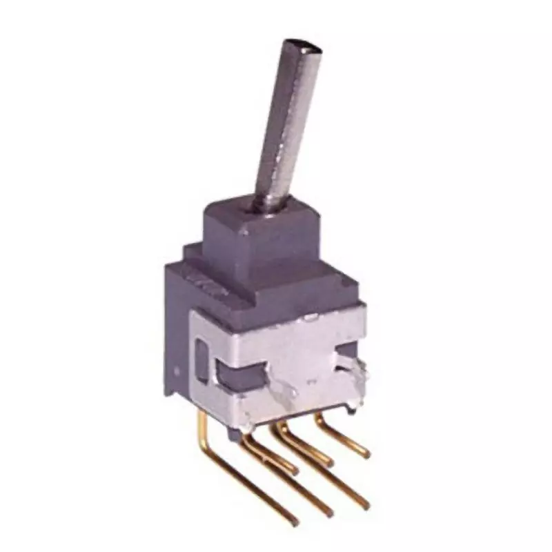 NKK SWITCHES A Series Non-Illuminated Toggle Switch 2 Pole Flat Lever, A-25EH