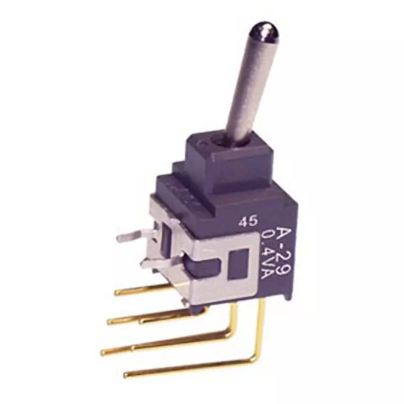 NKK SWITCHES A Series Non-Illuminated Toggle Switch 2 Pole Basic Lever, A-29AV