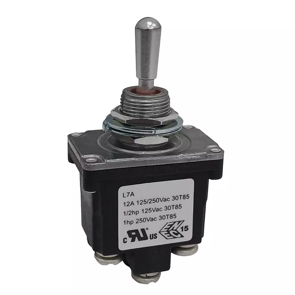 RS PRO Toggle Switch (On)-Off-(On) DPDT IP68 Panel Mount Step Model Terminal 125, 250 V AC, 186247