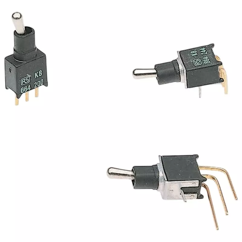 APEM Toggle Switch Through Hole Terminal 20 mΩ Contact Resistance, TL37WW050