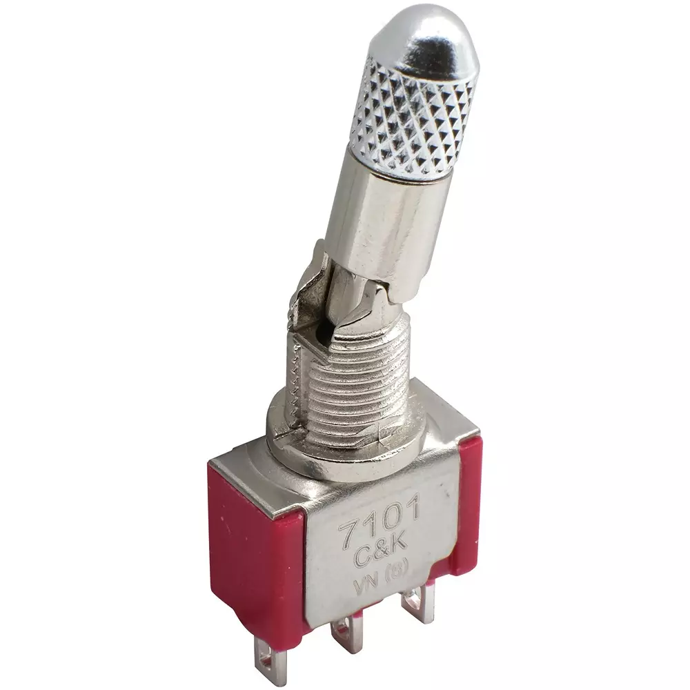 C&K COMPONENTS Toggle Switch, Dpdt, 5A, 120VAC, Panel, 7201K2ZQEG