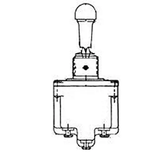 Honeywell Toggle Switch Non-Illuminated Solder Lug Termination 15 Amp Paddle Actuator, 12TL1-3D