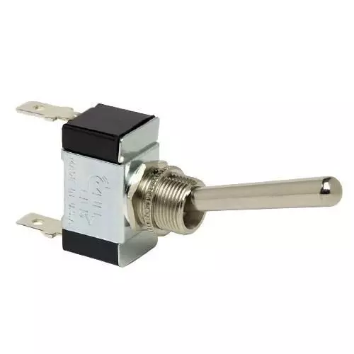 Cole Hersee Toggle Switch Non-Illuminated Quick Connect Termination 10 & 15 & 25 Amp Bat Actuator 12 V DC to 36 V DC, 55055