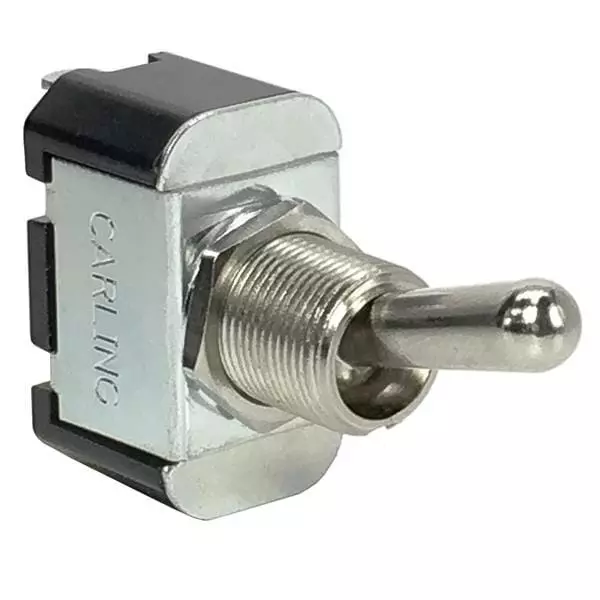 CARLING TECHNOLOGIES Toggle Switch Non-Illuminated Solder Lug Termination 10 Amp Bat Actuator, 6FC53-73