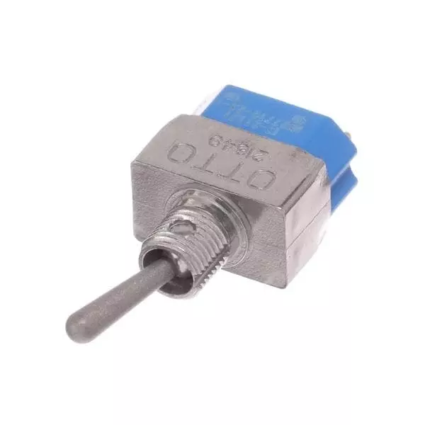 Otto Toggle Switch Non-Illuminated Solder Turret Termination 5 Amp Bat Actuator 28 V DC, T3-21131