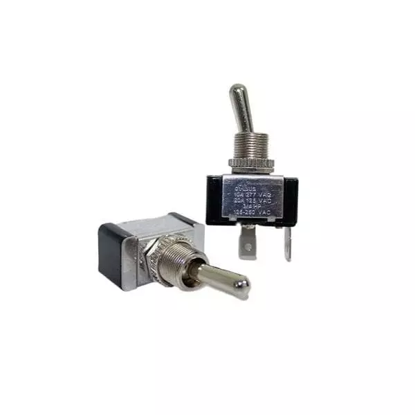 VCC Toggle Switch Non-Illuminated Quick Connect Termination, VTS-1-2Q2PPM-12SNN-0
