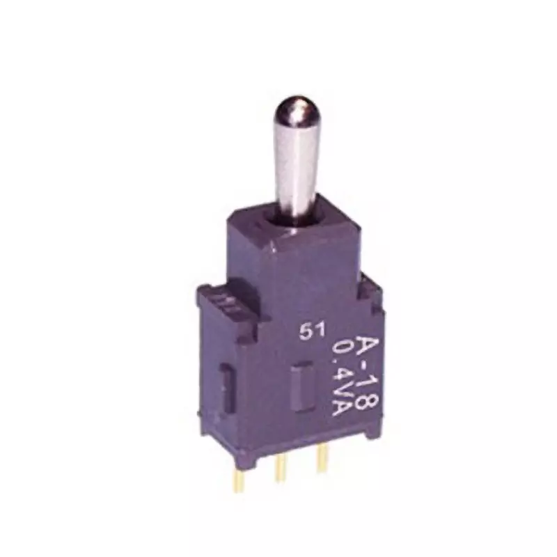 NKK SWITCHES A Series Toggle Switch 1 Pole Short Lever, A-19JP