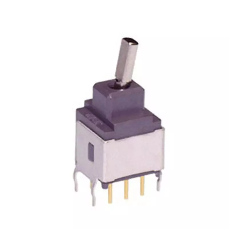 NKK SWITCHES A Series Non-Illuminated Toggle Switch 1 Pole Short Flat Lever, A-24HB