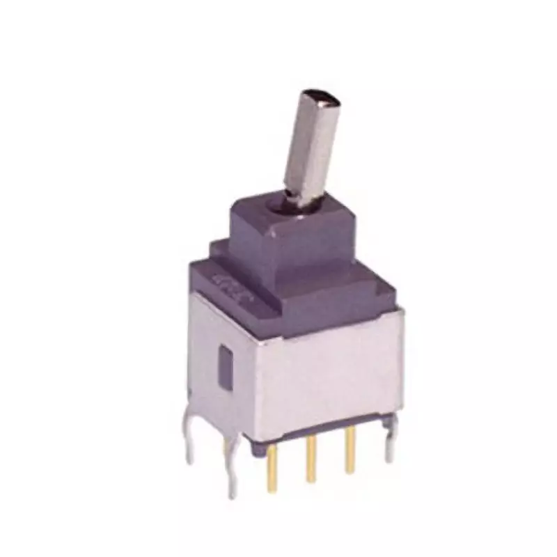 NKK SWITCHES A Series Non-Illuminated Toggle Switch 2 Pole Short Flat Lever, A-25HB