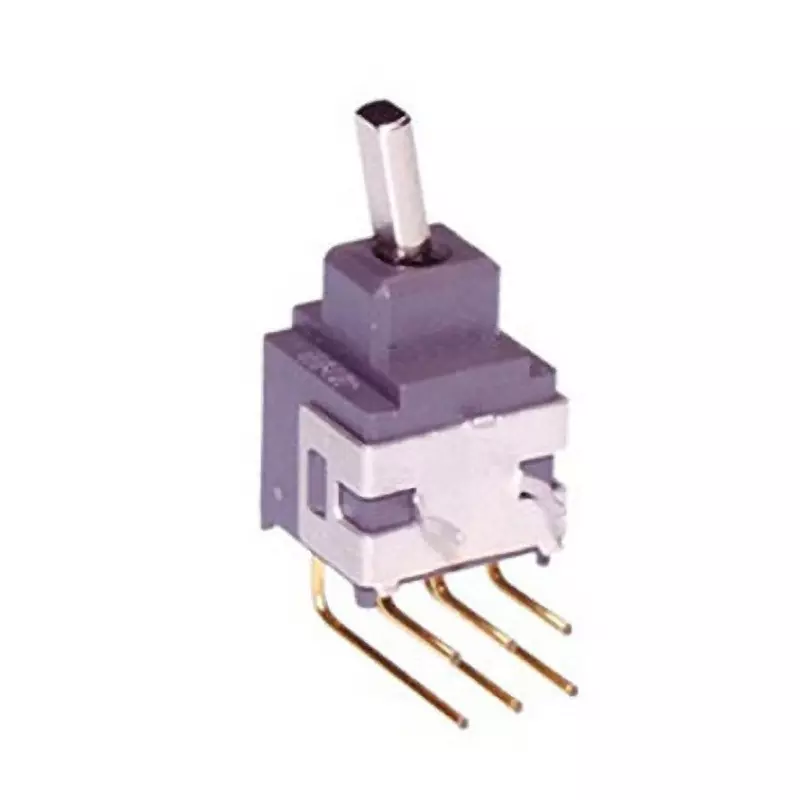 NKK SWITCHES A Series Non-Illuminated Toggle Switch 2 Pole Short Flat Lever, A-25HH