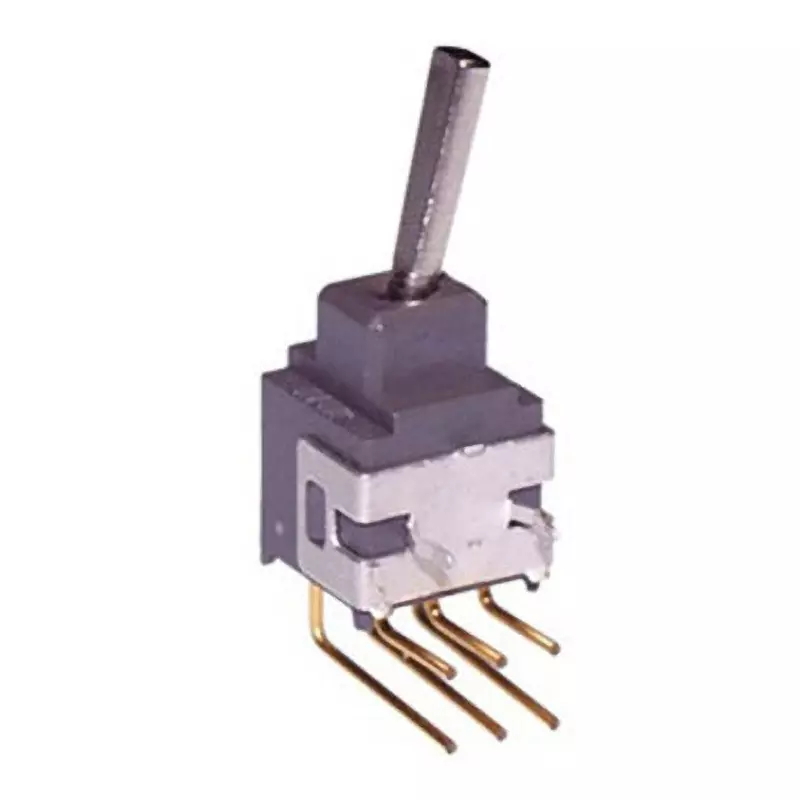 NKK SWITCHES A Series Non-Illuminated Toggle Switch 2 Pole Flat Lever, A-28EH