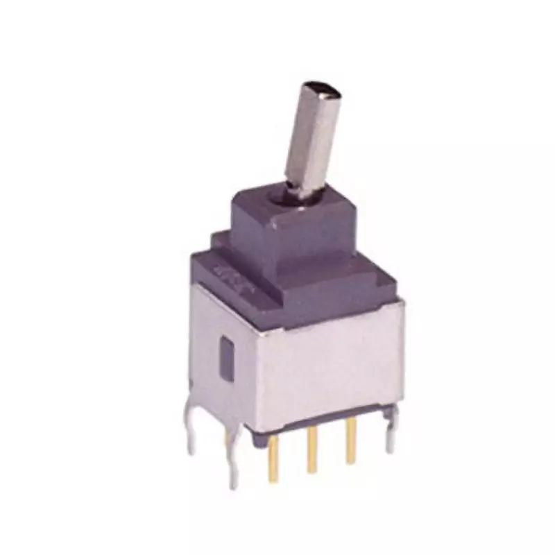 NKK SWITCHES A Series Non-Illuminated Toggle Switch 2 Pole Short Flat Lever, A-29HB