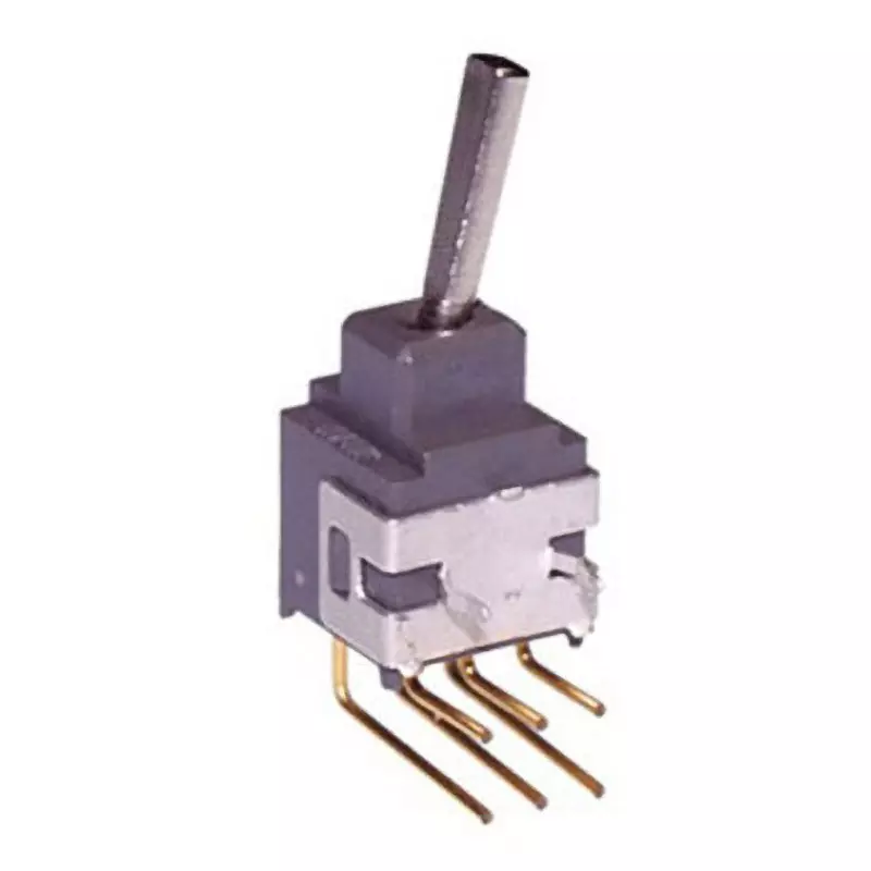 NKK SWITCHES A Series Non-Illuminated Toggle Switch 2 Pole Flat Lever, A-2REH