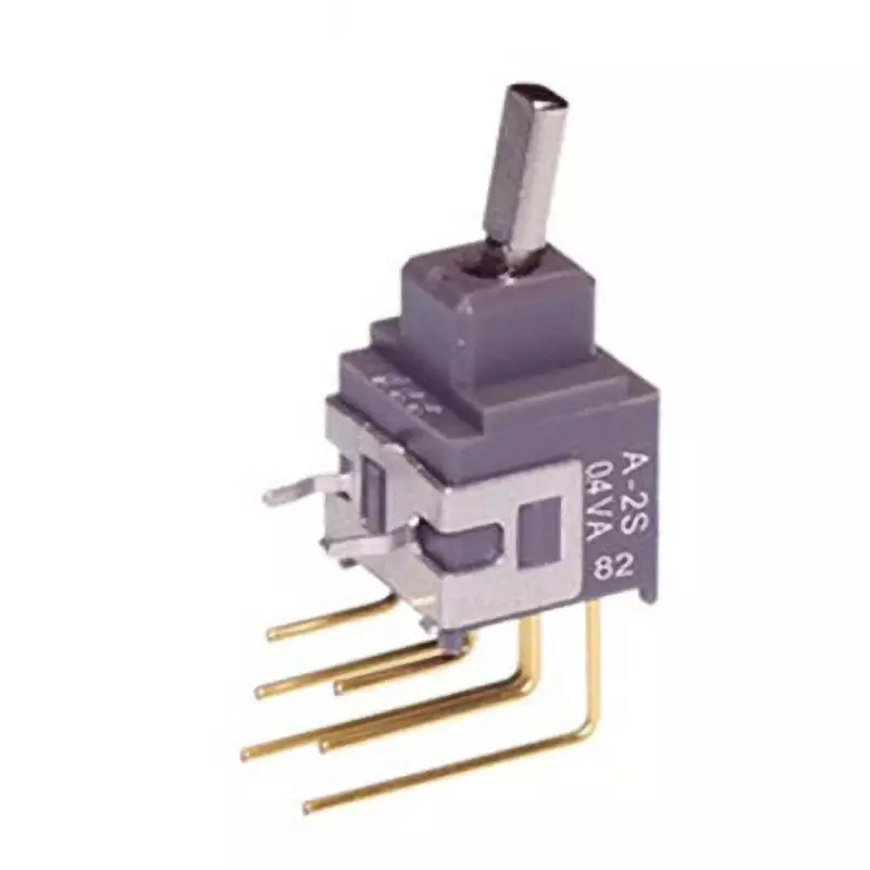 NKK SWITCHES A Series Non-Illuminated Toggle Switch 2 Pole Short Flat Lever, A-2SHV