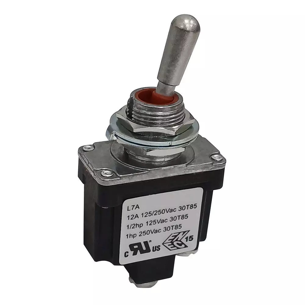RS PRO Toggle Switch (On)-Off SPST IP68 Panel Mount Step Model Terminal 125, 250 V AC, 186275