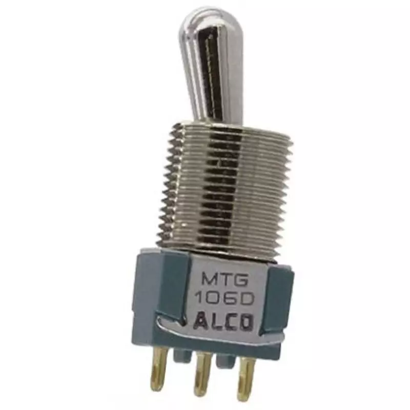 TE CONNECTIVITY Toggle Switch Panel Mount Mounting SPDT Contact Configuration Rohs Standard, MTG106D