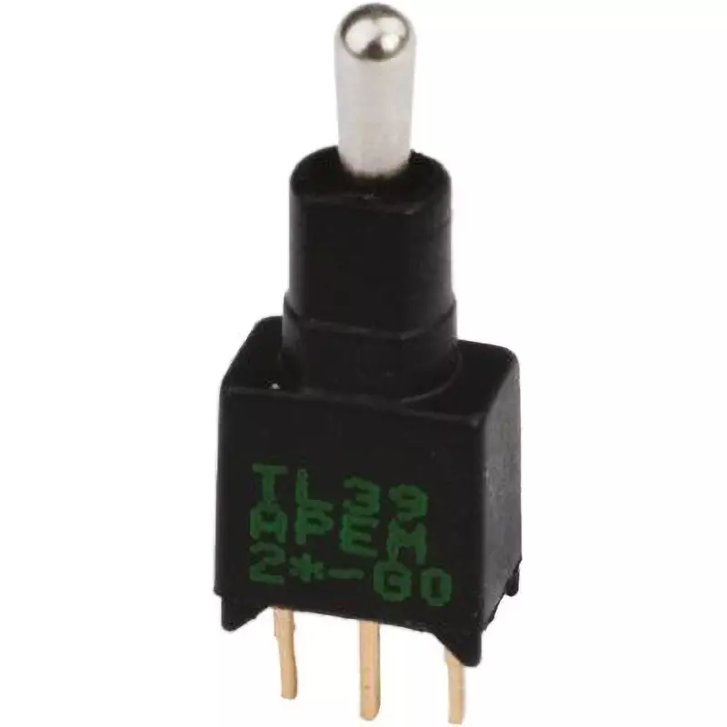 APEM Toggle Switch Through Hole Terminal 20 mΩ Contact Resistance, TL49P0050
