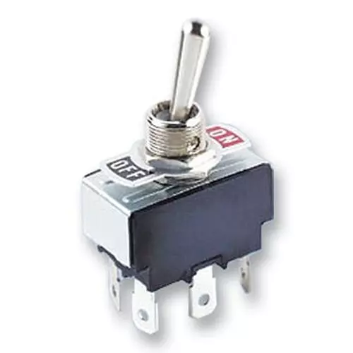 MULTICOMP PRO Toggle Switches SWITCH, TOGGLE, DPDT ON-OFF-ON, SQ, MCR13-28E-01