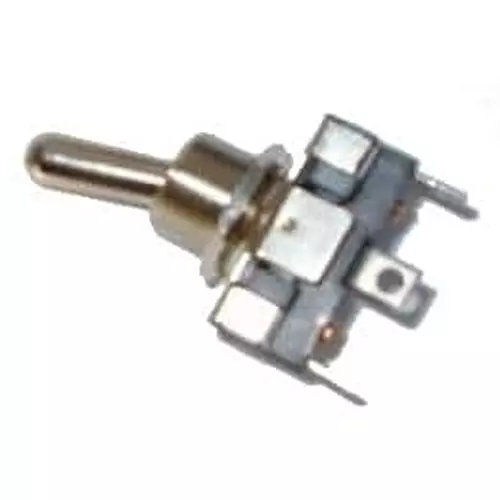 ELECTROSWITCH Toggle Switch Non-Illuminated Quick Connect Termination 6 Amp Bat Actuator, 7102C