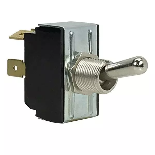 CARLING TECHNOLOGIES Toggle Switch Non-Illuminated Quick Connect Termination 15 Amp Bat Actuator, 6GG5B-78