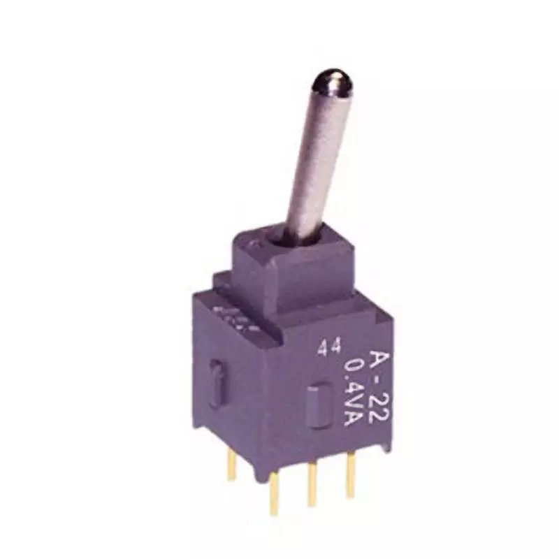 NKK SWITCHES A Series Non-Illuminated Toggle Switch 1 Pole Basic Lever, A-24AP