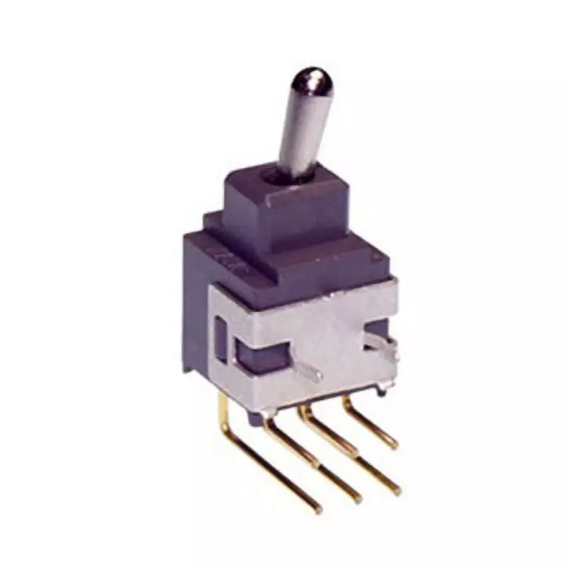 NKK SWITCHES A Series Non-Illuminated Toggle Switch 2 Pole Short Lever, A-2SJH