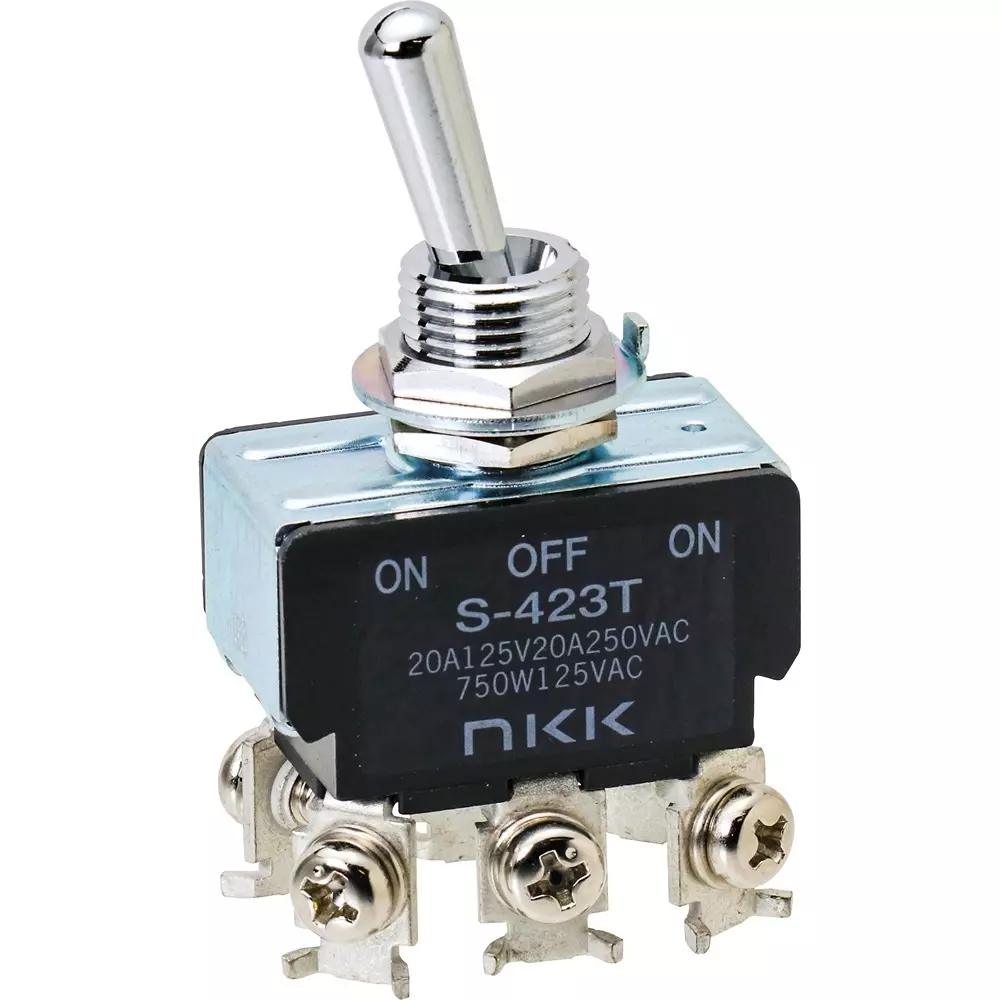 NKK SWITCHES Toggle Switch 2 Pole, S-423T