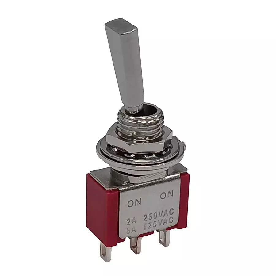 RS PRO Toggle Switch On-None-On SPDT Non-waterproof Panel Mount Solder Lug Terminal 125, 250 V AC, 186253
