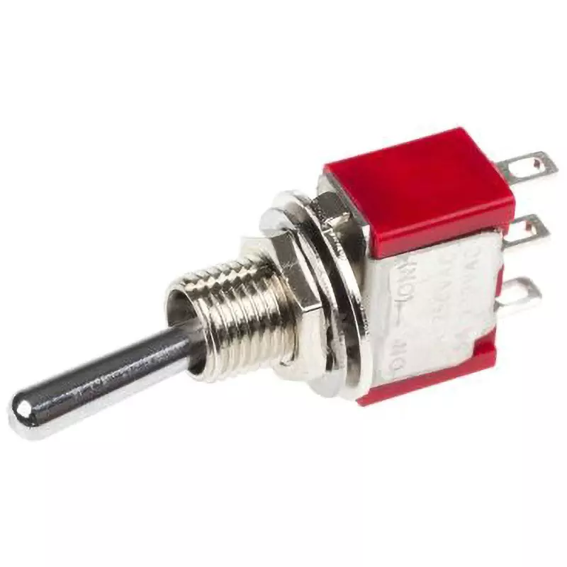 RS PRO Toggle Switch Silver-Plated Brass Contact Material SPDT, 734-7117