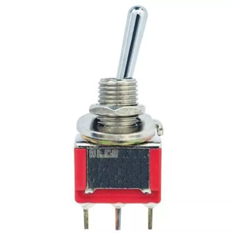 TE CONNECTIVITY Toggle Switch Panel Mount Mounting 20 V Rated Voltage SPDT Contact Configuration, A105SYCB04