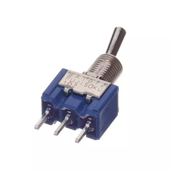 NIDEC COMPONENTS Toggle Switch Non-Illuminated Solder Pin Termination 3 & 4 & 6 Amp Bat Actuator 30 V DC, 8A1012-Z