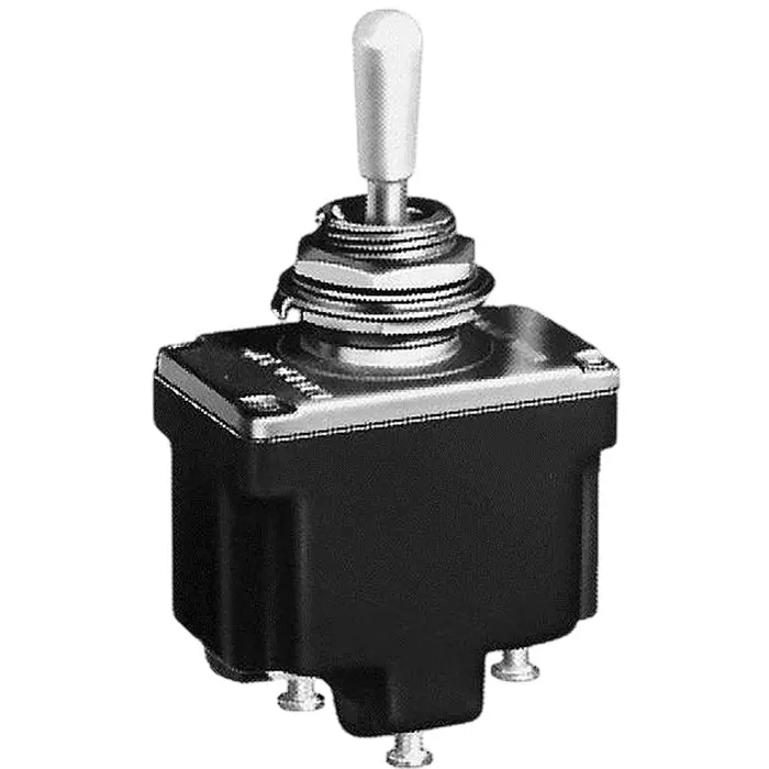 Honeywell Toggle Switch Non-Illuminated Solder Lug Termination 15 Amp Paddle Actuator, 12TL1-3