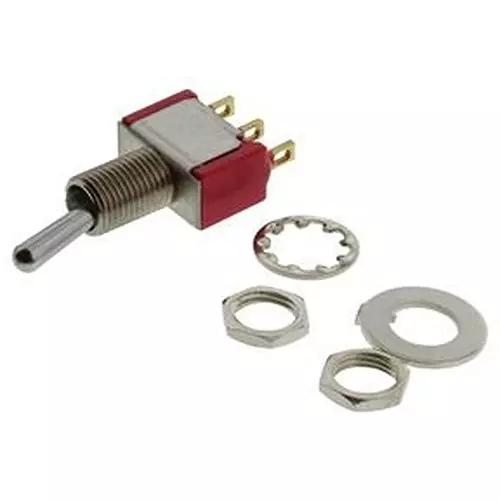C&K COMPONENTS Toggle Switch, SPDT, 0.4VA, 20VAC/DC, 7101SYZBE