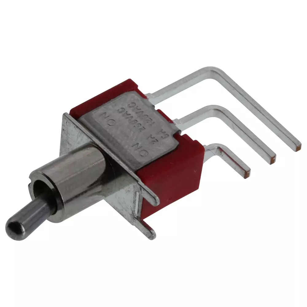 E-SWITCH TOGGLE SWITCH, SPDT, 5A, 120VAC, PCB, 100SP1T2B4M7QE. (Pack of 360)