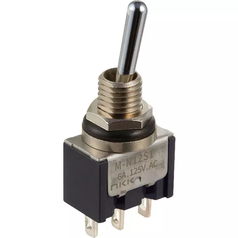 NKK SWITCHES Toggle Switch 1 Pole Basic Lever (Waterproof Type) Mechanism, M-N18S1W