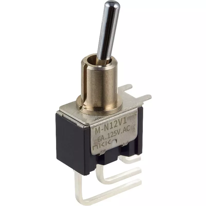 NKK SWITCHES Toggle Switch 1 Pole Basic Lever Mechanism, M-N18V1S