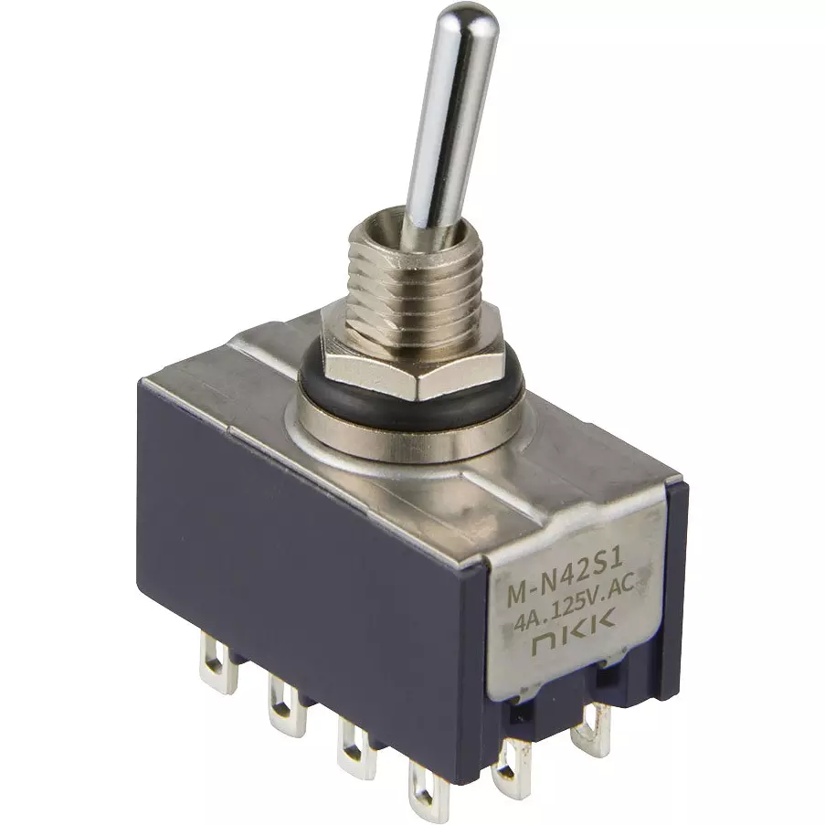 NKK SWITCHES Toggle Switch 4 Pole Basic Lever (Waterproof Type) Mechanism, M-N43G4W